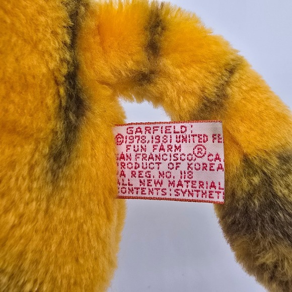 Vintage Garfield No Sweat Plush Doll Dakin 1981 Stuffed Toy Collectible - Picture 9 of 11